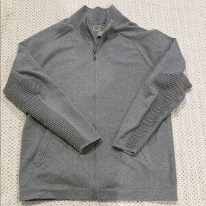 Duluth Trading Co Gray Zip-Up Men's Sweater